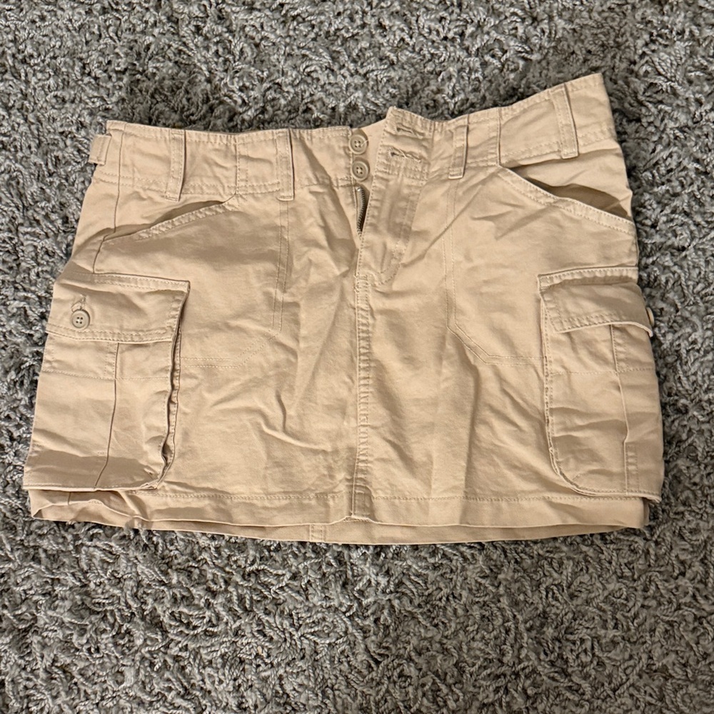 BRANDY MELVILLE tan Cargo Mini Skirt